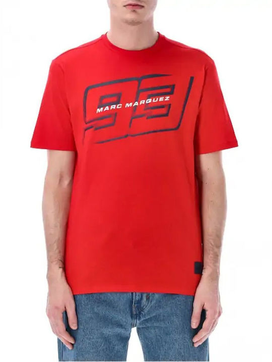 Marc Marquez T-shirt Bărbătesc cu Mânecă Scurtă Red