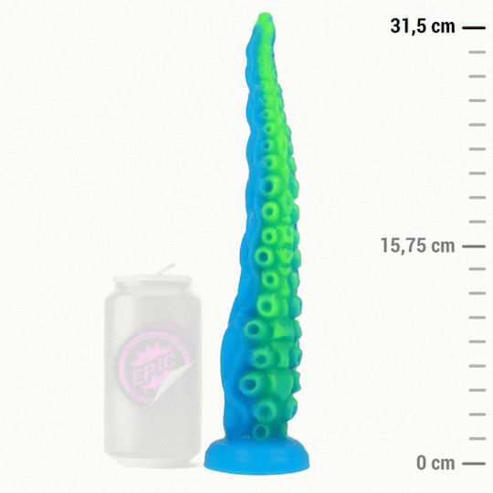 Epic Scylla Fluorescent Thin Tentacle Dildo Large Size