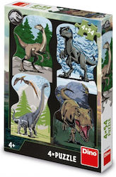 Dino World of Dinosaurs 4x54 Pieces Puzzle Dino 33329