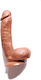 Sweetvibes Ρεαλιστικό Dildo με Βεντούζα Καφέ 21.5cm