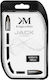 Kruger & Matz 3.5mm Jack Cable Male - 3.5mm Male Silver 1.8m KM0313