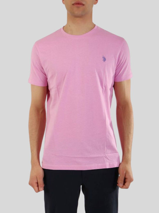 U.S. Polo Assn. Ανδρική Μπλούζα Ροζ