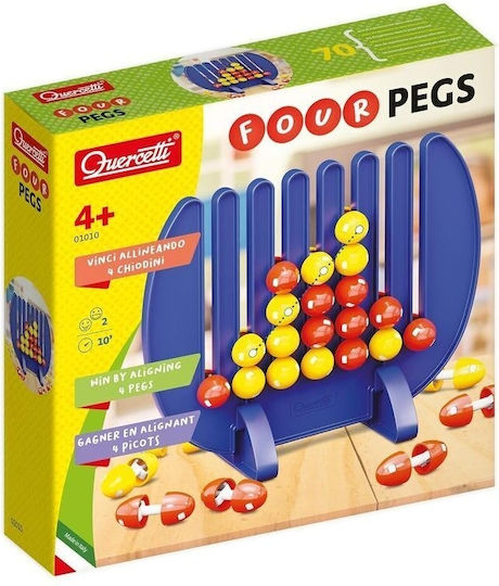 Brettspiel Four Pegs für 2 Spieler 4+ Jahre 1010 (EN) Quercetti