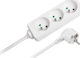 Rebel Steckdosenleiste 3 Positionen mit Kabel 3m