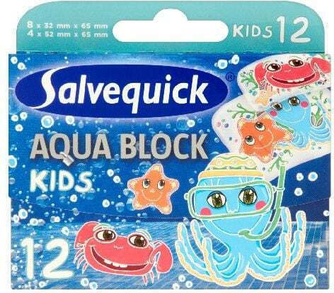 Salvequick Wasserdicht Selbstklebende Bandagen Kinder 12Stück