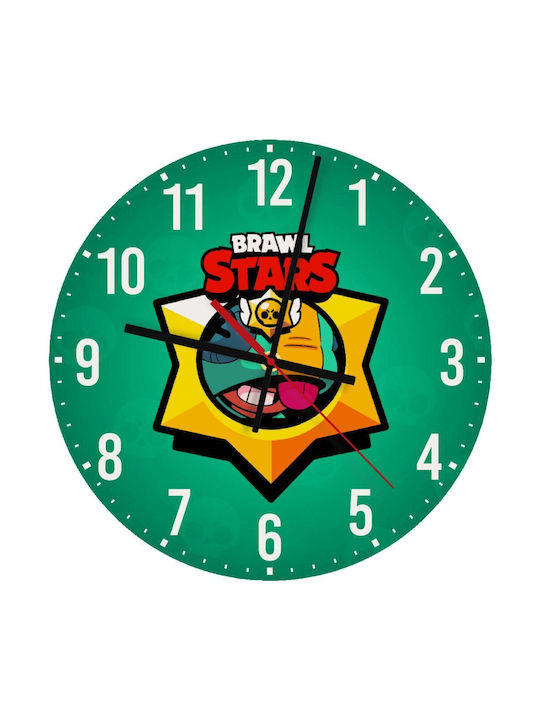 Koupakoupa Kinder Wanduhr Brawl Stars Leon Hölzernes 30εκ.