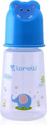 Lorelli Plastic Bottle Anti-Colic with Silicone Nipple for 0+, 0+ m, months Blue Animals Hood 125ml 1pcs