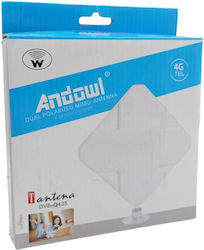 Andowl Intern Antenă TV (nu necesită alimentare) Conectare cu Cablu Coaxial