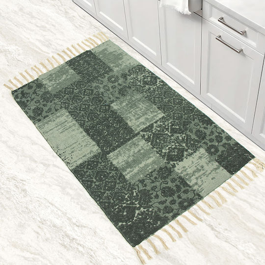 Lino Home Бански Килим Памучен 7300000538 Маслинен 60x90см