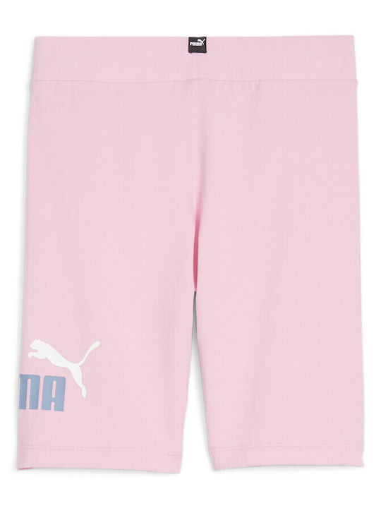 PUMA Kinder Leggings Sport Kurz Pink Ess Logo