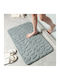 Rutschfest Set Badematten Memory-Schaum Rechteckig Gray Green