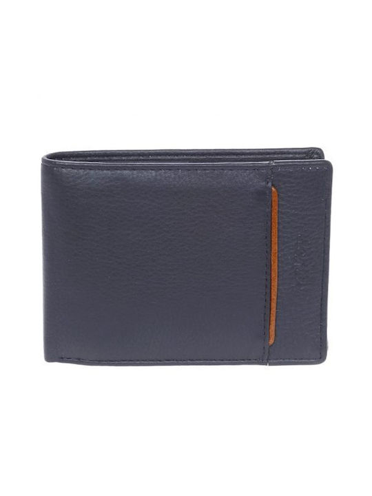 Lavor Men's Leather Wallet with RFID Blue