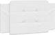 vidaXL Leather Bed Headboard Cushion White 100x...