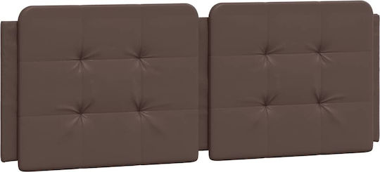 vidaXL Leather Brown Bed Headboard Cushion