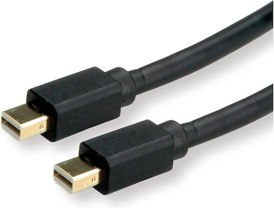 Roline Cable mini DisplayPort male - mini DisplayPort male 2m Μαύρο (11.04.5818-10)