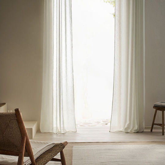 Gofis Home Curtain with Pencil Pleat Combe Turquoise 140x295cm