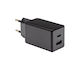 Patona Charger Without Cable with USB-A Port and USB-C Port 45W Power Delivery Blacks (IM1293)