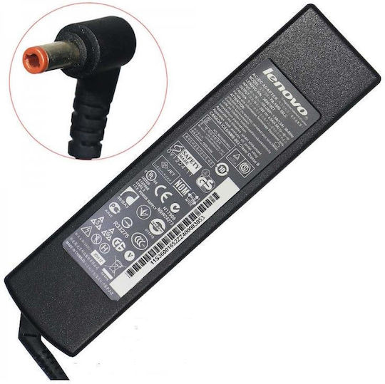 Lenovo Φορτιστής Laptop 90W 20V 4.5A για IBM / Lenovo με Αποσπώμενο Καλώδιο Τροφοδοσίας και με σετ βυσμάτων