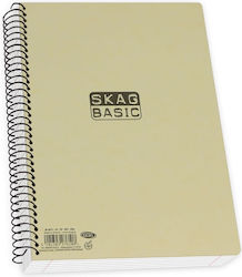 Skag Basic Spiral gestreiftes Notizbuch 21x30cm...