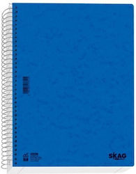 Spiralblock Skag Basic A4 5 Fächer Blau 276139