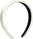 Azadé Satin Weißes Haar Stirnband