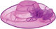 Fuchsia Organza Hat