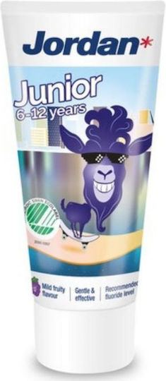 Jordan Junior Children's Toothpaste for 6+ Years with Mild Fruity Flavor 50ml