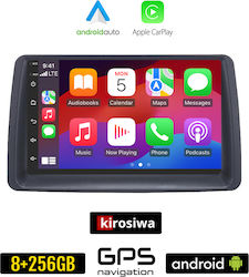 Kirosiwa Car-Audiosystem für Fiat Panda 2003-2012 (Bluetooth/USB/AUX/WiFi/GPS/Apple-Carplay/Android-Auto) mit Touchscreen 7"