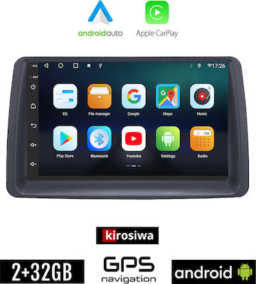 Kirosiwa Car-Audiosystem für Fiat Panda 2003-2012 (Bluetooth/USB/AUX/WiFi/GPS/Apple-Carplay/Android-Auto) mit Touchscreen 7"