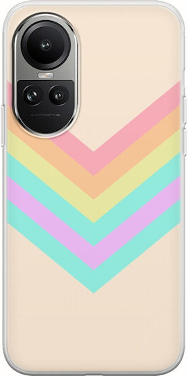 Rainbow Oppo Reno 10 Pro 5g Flexible Tpu Διάφανη Σιλικόνη