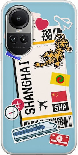 Bilet către Shanghai Oppo Reno 10 Pro 5g TPU flexibil silicon transparent