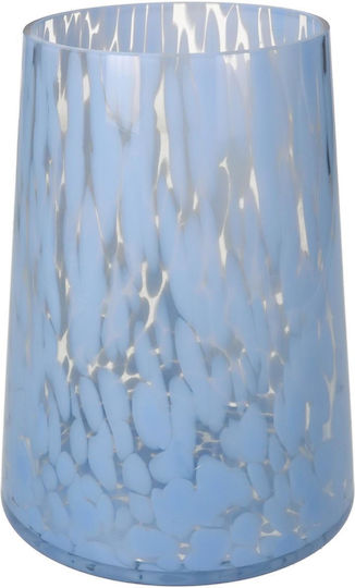 ArteLibre Βάζο Γυάλινο Μπλε Φ14.5xΥ19cm