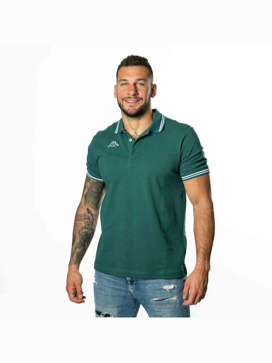 Kappa Maltax Bluza Bărbătească cu Mânecă Scurtă Polo Green