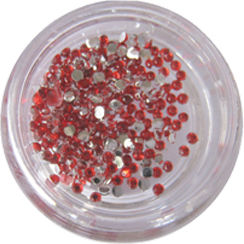 400 Red Round Rhinestones 40502009-4