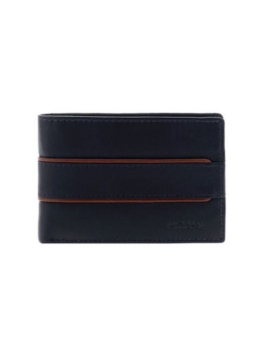 Lavor Men's Leather Wallet with RFID Blue