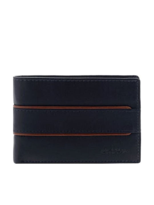 Lavor Leather Men's Wallet Classic with RFID Blue
