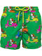 Men's Swimwear Shorts Green with Patterns