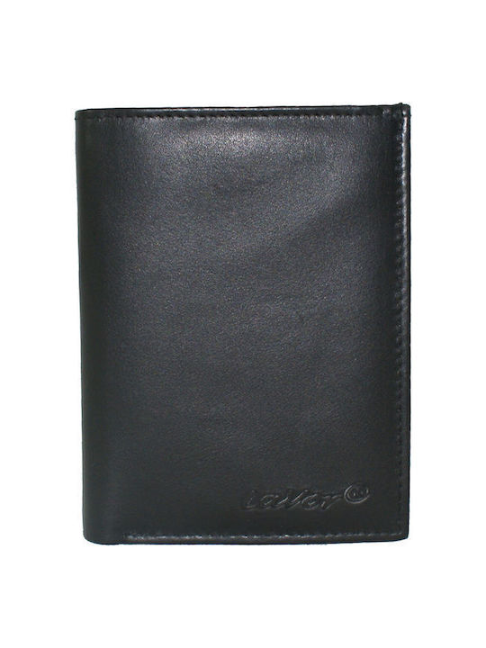 Lavor Men's Leather Card Wallet with RFID Black