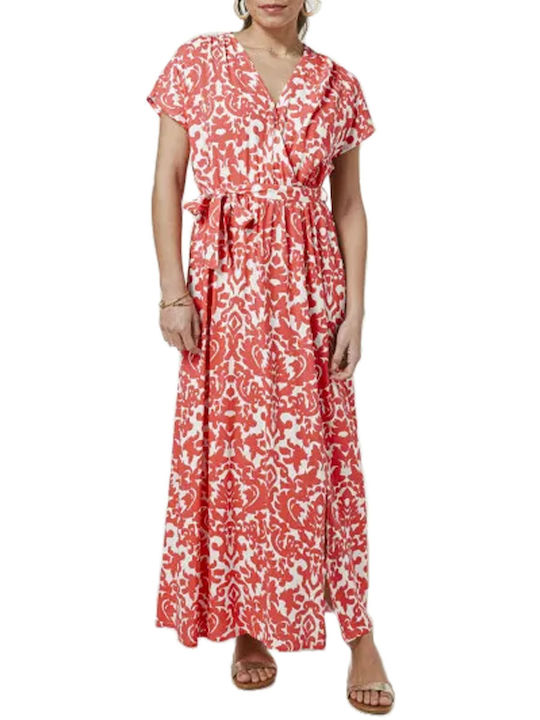 C'est Beau La Vie Maxi Rochie Coral