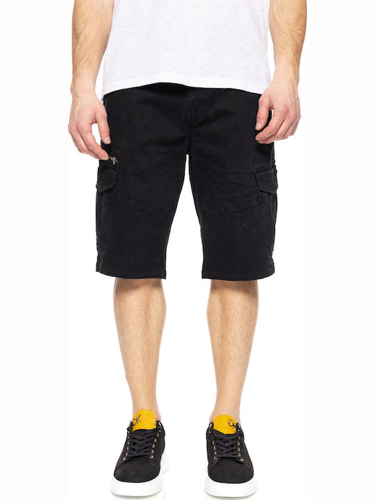 Splendid Ανδρική Βερμούδα Cargo Black