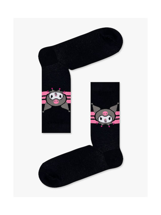 Nodo Cotton Socks with Kuromi Designs