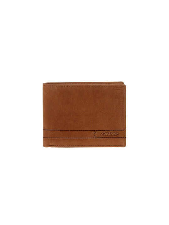 Lavor Men's Leather Card Wallet with RFID Cognac