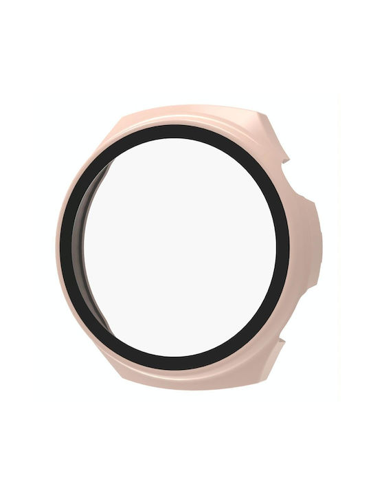 Huawei Watch 4 Pro Tempered Film + Pc Integrated Watch Protective Case Pink