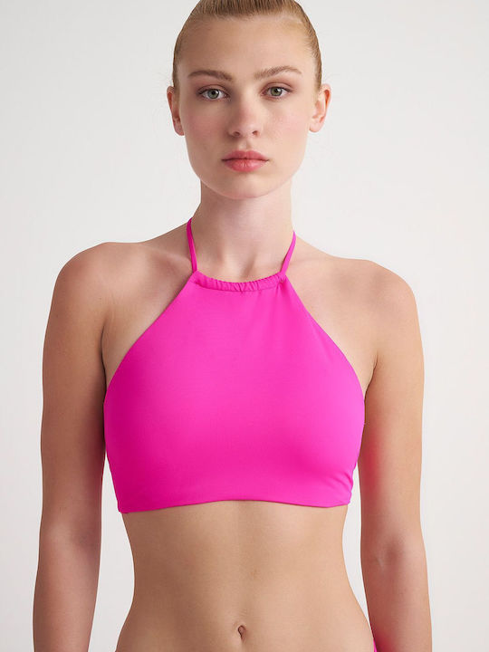 SugarFree Padded Bikini Swim Top Pink