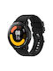Huami Amazfit Gtr 42mm Gts 20mm hervorstehender Kopf Silikonarmband Silberne Schnalle Schwarz