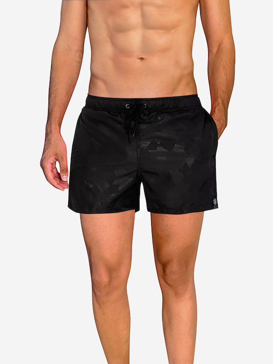 3Guys Herren Badebekleidung Shorts Black Tarnfa...