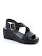 Anatomic Women's Platform Shoes Black 2413
