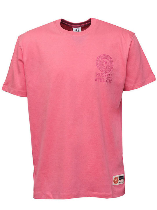 Russell Athletic Bluza Sportivă pentru Bărbați cu Mânecă Scurtă Roz