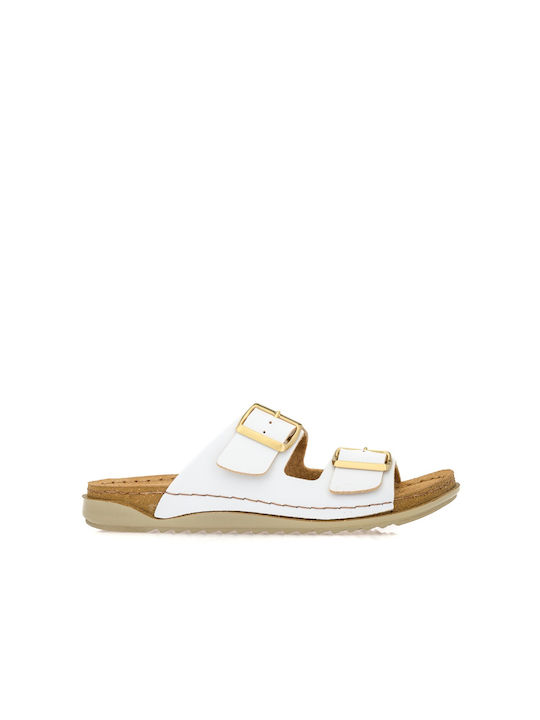 Inblu Women's Flat Sandals Anatomic in White Color