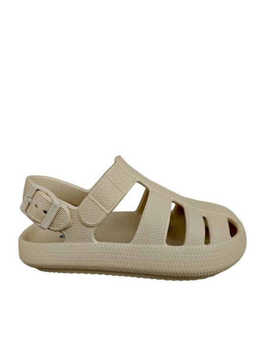 Sabino Flache Sandalen für Damen in Beige Farbe